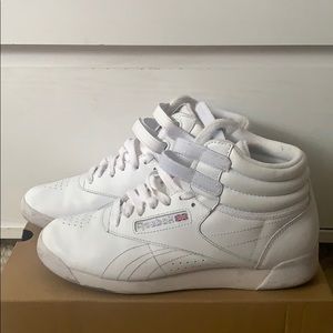 White Reebok High Tops